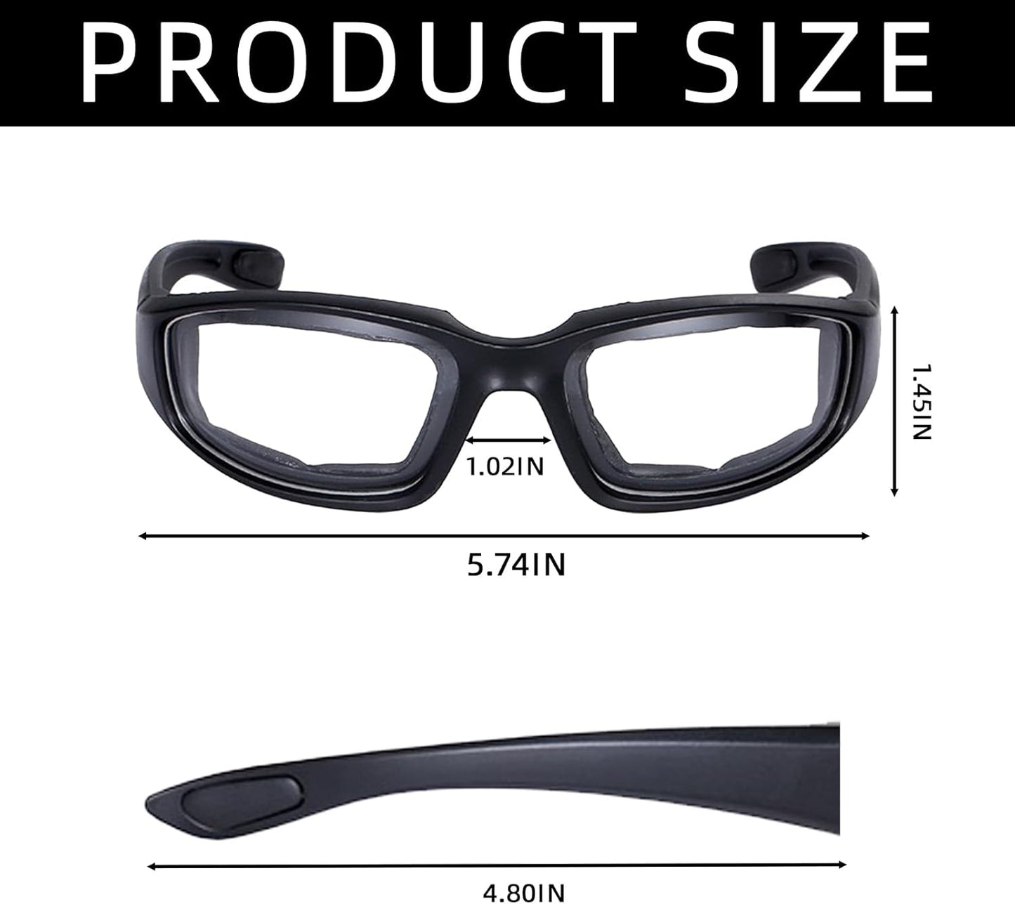 YISUGOOC 3 Pair Motorcycle Glasses Riding Glasses UV Protection Windproof And Dustproof Motorcycle Goggles Foam Cushion Eyeglasses Suitable For Outdoor Sports Motorcycle Riding