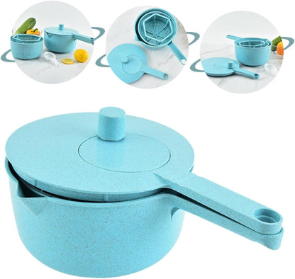 COLLBATH Manual Salad Spinner for Quick Drying Versatile Utensil Storage and Drain Basket for Veggies