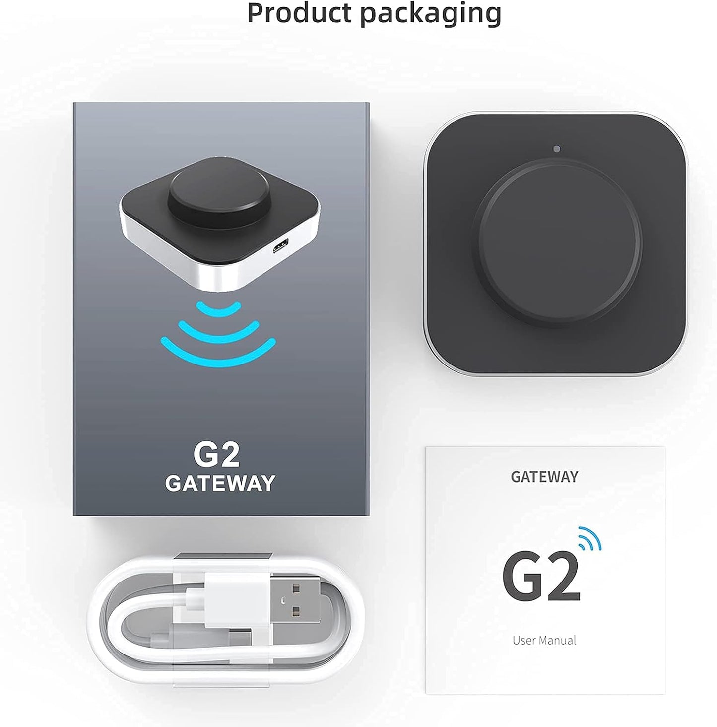 Hornbill G2 Gateway for Smart Door Lock, Wi-Fi Gateway, Keyless Entry Electronic Smart Door Lock Wi-Fi Bridge,Remote Control Bluetooth Lock Only Works for TTLock App