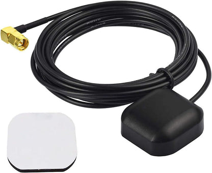 Bingfu Vehicle GPS Navigation Antenna Active GPS Antenna with Fakra C Right Angle Connector Compatible with Car Truck GPS Navigation Receiver System Factory DVD Stereo Head Unit