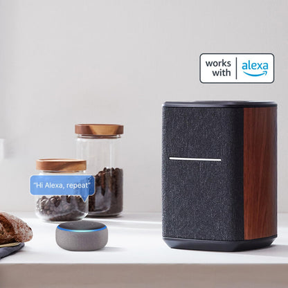 Edifier WiFi Smart Speaker Without Microphone, Works with Alexa, Supports AirPlay 2, Spotify , Tidal Connect, 40W RMS One-Piece Wi-Fi and Bluetooth Sound System, No Mic, MS50A