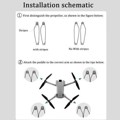 DJI Mavic Mini 3 Pro Propellers - 24 PCS Replacement Blades Compatible With Mini 3 Pro Drone - Low-Noise, Quick-Release Props Accessories