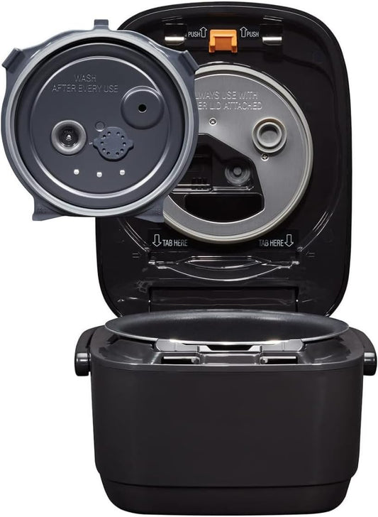 Hamilton Beach Digital Programmable Rice Cooker & Food Steamer, 8 Cups Cooked (4 Cups Uncooked), Stainless Steel, Steam & Rinse Basket, Model 37518MN | 8 Cups Cooked (4 Uncooked) | 4 Rice Settings | PFAS-Free Nonstick Pot | Steam Basket | Stainless Steel