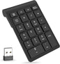 Wireless Number Pads, Numeric Keypad Numpad 22 Keys Portable 2.4 GHz Financial Accounting Number Keyboard Extensions 10 Key for Laptop, PC, Desktop, Surface Pro, Notebook