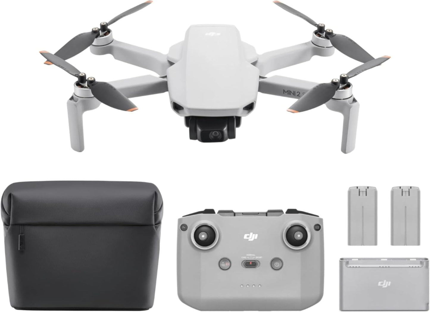 DJI Mini 4K Camera Drone Combo, Drone with 4K UHD Camera for Adults, Under 249 g, 3-Axis Gimbal Stabilization, 10km Video Transmission, Auto Return, 2 Batteries for 62-Min Max Flight Time, QuickShots