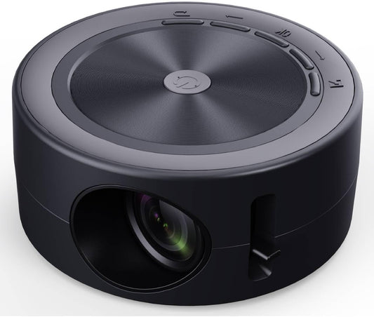 Mini LED Projector for Cellphone, HD Pokect Projector Built in 2W Speaker, Movie Projector Plug and Play for Home Theater/Outdoor Camping(Compatible with iOS Android)