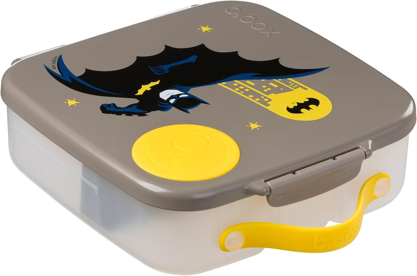 b.box 5-Compartment bento Style Lunch Box for Kids, Toddlers, Childrens, BPA-Free Food Storage Container with Cooler Pack, ON-The-GO Food Box with Handles Included Custom Divider, Lemon Twist
