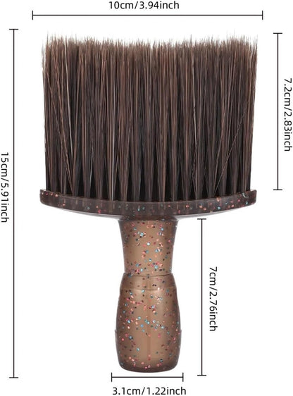 Salon Barber Neck Duster Brush, Soft Bristle Hair Cleaning Brush,