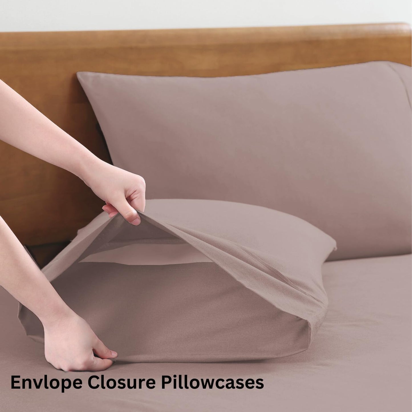 Lane Linen 100% Organic Cotton Queen Sheet Set, 4-Piece Percale Bed Sheets for Queen Bed - Soft, Breathable, Hypoallergenic, Deep Pocket Fits Mattress Up to 15" Deep, Hotel Quality Sheets - White