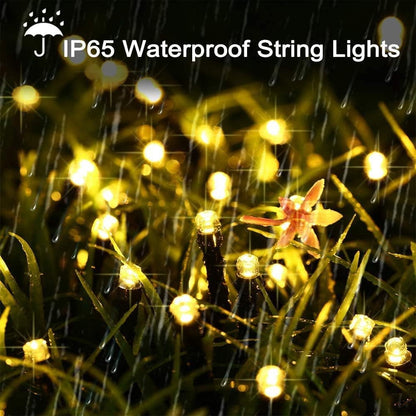 Solar String Lights Outdoor, 2 Pack Total 144 FT 400 LED Solar Fairy Lights with 8 Modes, Waterproof Outdoor String Lights for Patio, Garden, Party, Yard, Christmas, Holiday Decorations (Warm White)