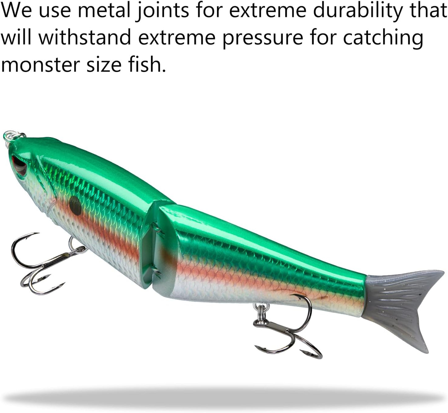 Bassdash SwimShad Glide Baits Jointed Swimbait Bass Pike Salmon Trout Muskie Fishing Lure