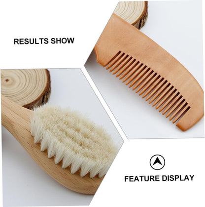 Healeved 3sets Bath Brush and Hair Care Comb for Boys and Girls Shower Body Washing Supplies Boy Girl