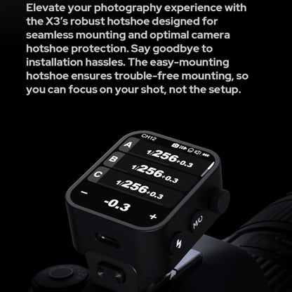 Godox X3-F X3F X3 F Touchscreen TTL Wireless Flash Trigger for Fuji, 2.4GHz Wireless, High Speed Sync, OLED Screen Adjustable Brightness TTL Speedlight Transmitter for Fujifilm Cameras (Autoflash)