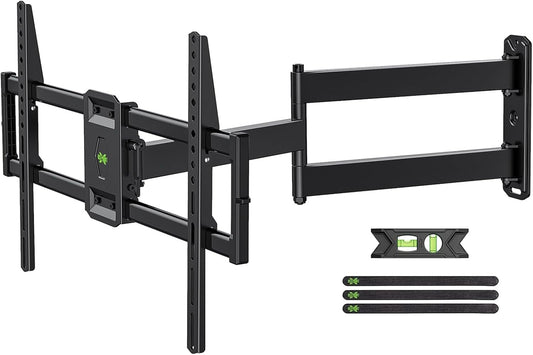 USX MOUNT Full Motion Long Arm TV Wall Mount for Most 37-80 Inch TVs up to 100 Lbs, Smooth Motion Swivel and Tilt TV Bracket, 32.05 Inch Extension, Max VESA 600x400mm, Perfect for Corner, XML930