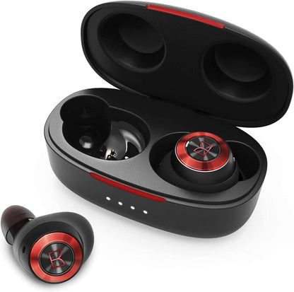 Monster Open Ear AC339 Earbuds, Bluetooth 6.0 Earphones Stereo Sound, Open Ear Clip Wireless Earbuds 40 Hours Playback, with Smart Digital Display Design, Touch Control, IPX6 Waterproof