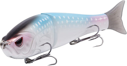 Bassdash SwimShad Glide Baits Jointed Swimbait Bass Pike Salmon Trout Muskie Fishing Lure