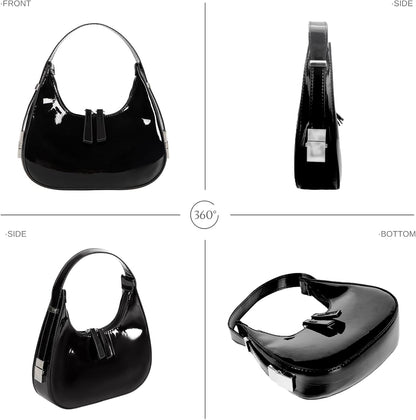Prpeko Shoulder Bag Crescent Retro Y2k Hobo Handbags 90s Underarm Purse Bag Fashion Clutch Purses for Women
