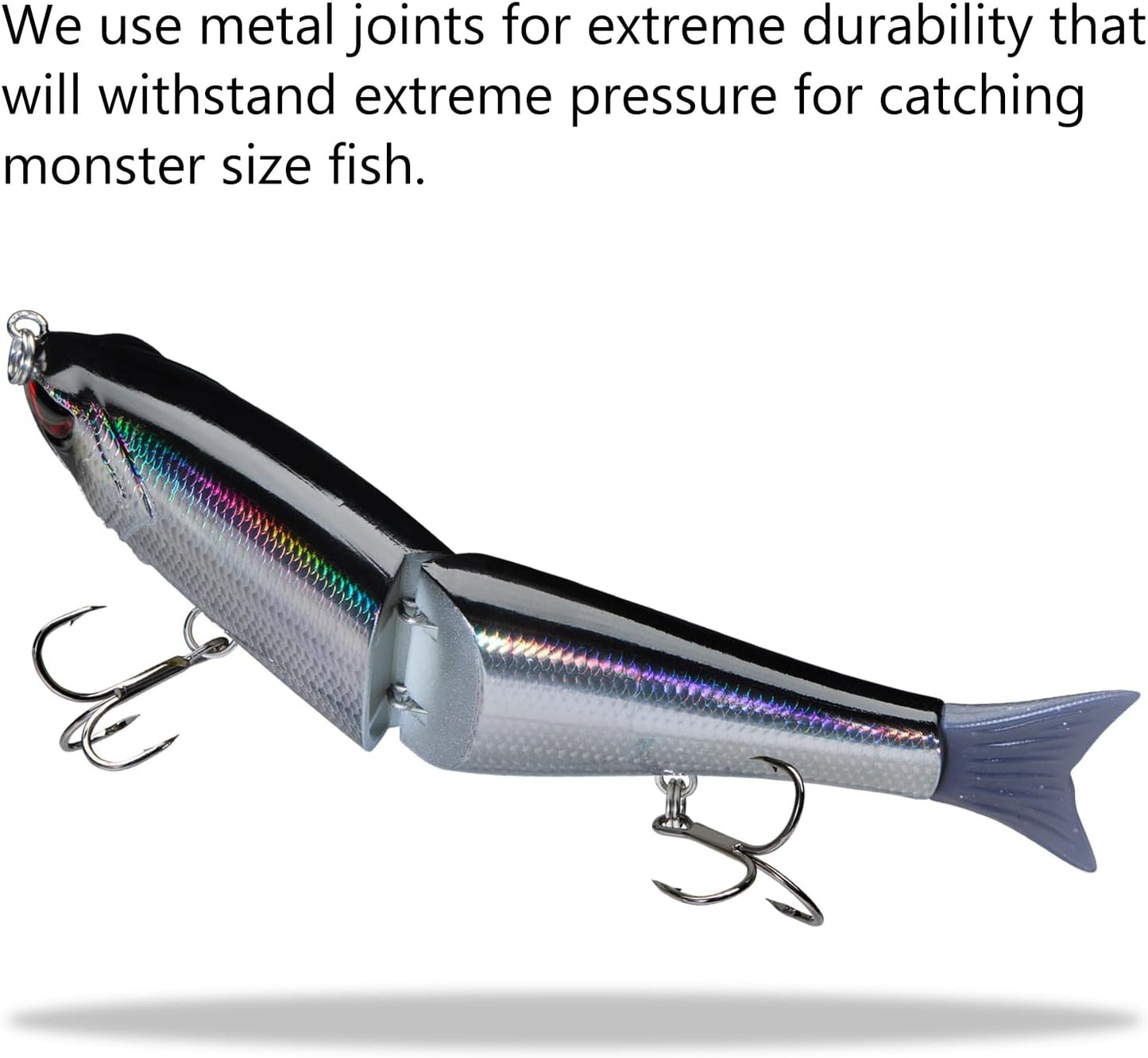 Bassdash SwimShad Glide Baits Jointed Swimbait Bass Pike Salmon Trout Muskie Fishing Lure