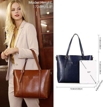Purilite Select Women’s Vintage Leather Tote Bag