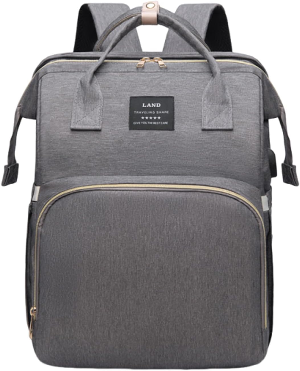 Diaper Bag Backpack | Large Capacity Baby Travel Bag with Portable Changing Pad