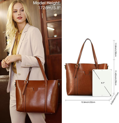 Purilite Select Women’s Vintage Leather Tote Bag