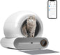 Upgraded Self-Cleaning Cat Litter Box - Automatic Smart for Multiple Cats, Never Scoop Again, Safety Protection, APP Control, Odorless, Health Check