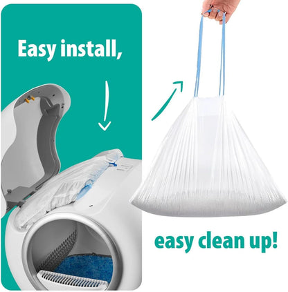 PetCove Self Cleaning Litter Box - Automatic Cat Litter Box up to 75L, App‑Control Cat Litter Box with Integrated Safety Protection, Advanced Odor Control & Smart Weight Monitoring with Cat Litter Bag