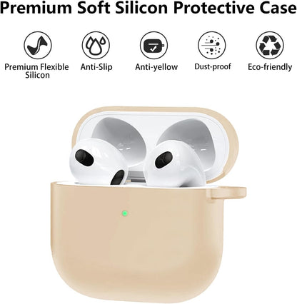 Aircawin for Airpods 4 Case Cover,Shockproof Case for Airpods 4th Generation Case Cover 2024,Premium Silicon Case with Keychain and Cleaing Pen for Airpods 4 Gen, Wireless Earphone Accessories-Blue