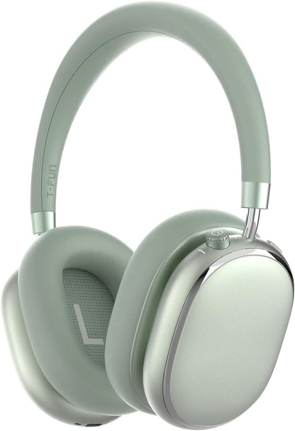 T-fun NC95 Hybrid Active Noise Cancelling Headphones with Knob Control, 65H Playtime Over Ear Headphones Wireless Bluetooth 5.3, App Control, Hi-Res Audio, Comfort Fit, Clear Calls for Travel/Workout