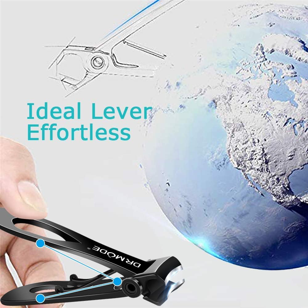 Nail Clippers for Men Thick Nails -DRMODE Heavy Duty Large Toenail Clippers for Thick Nails with Wide Jaw Opening, Ultra Sharp Stainless Steel Finger Nail Clippers Cutter for Tough Nails,Seniors,Adult