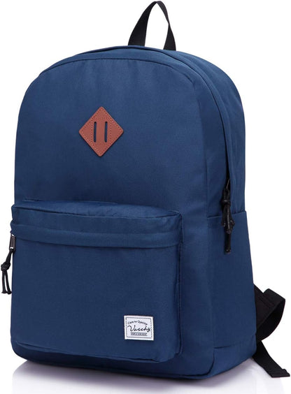 School Backpack for Kids, VASCHY Lightweight Water Resistant Casual Schoolbag Daypack for Men Women Teen Boys Girl Bookbag