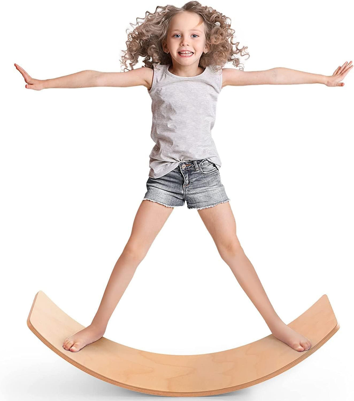 WELIN Balance Board Kids, 35 Inch Wooden Wobble Board for Toddlers & Adults