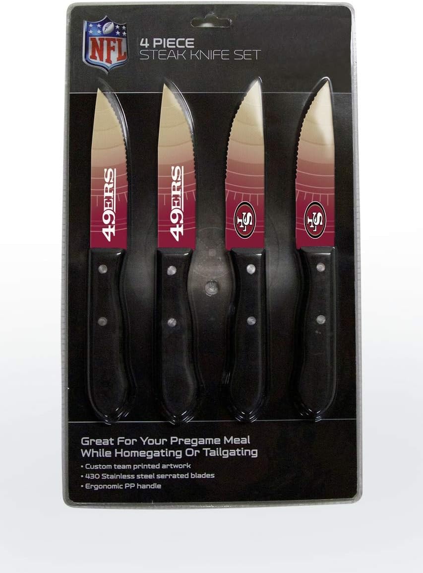 The Sports Vault by Inglasco NFL Chicago Bears Steak Knives