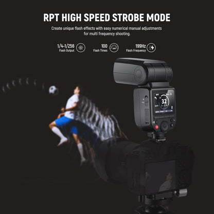 NEEWER Z880-C 2.4G 76Ws TTL Camera Flash Speedlite Compatible with Canon, Upgraded UI, Adjustable Modeling Lamp, TTL/M Quick Switch TCM Key, 1/8000s HSS 7.2V/3000mAh Battery 600 Full Power Flash
