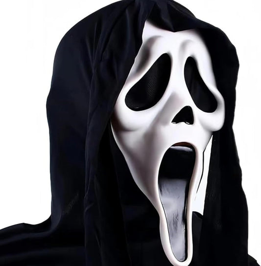 Ghost Face Mask Adult - Scream Mask Ghostface Halloween Costume, Scary Ghost Mask for Cosplay and Parties