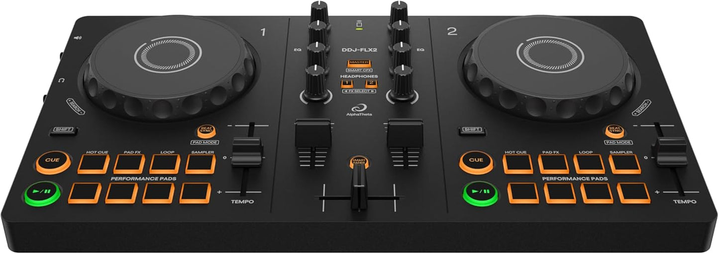 Pioneer DJ AlphaTheta DDJ-FLX2 Compact 2-Channel DJ Controller