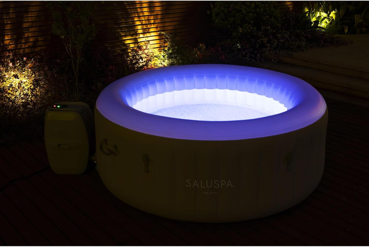 Bestway 60008R SaluSpa Tahiti Airjet Hot Tub Spa, 4 Person, 71" x 71" x 26"/1.80m x 1.80m x 66cm