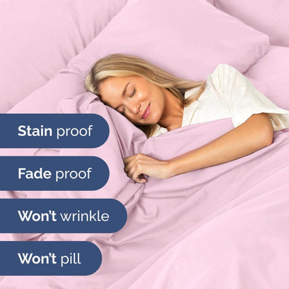 Extra Deep Queen Sheet Set - 6 Piece Breathable & Cooling Sheets - Hotel Luxury Bed Sheets Set - Easy & Secure Fit - Soft, Wrinkle Free & Comfy Sheets Set - White Sheet Set w/Extra Deep Pockets