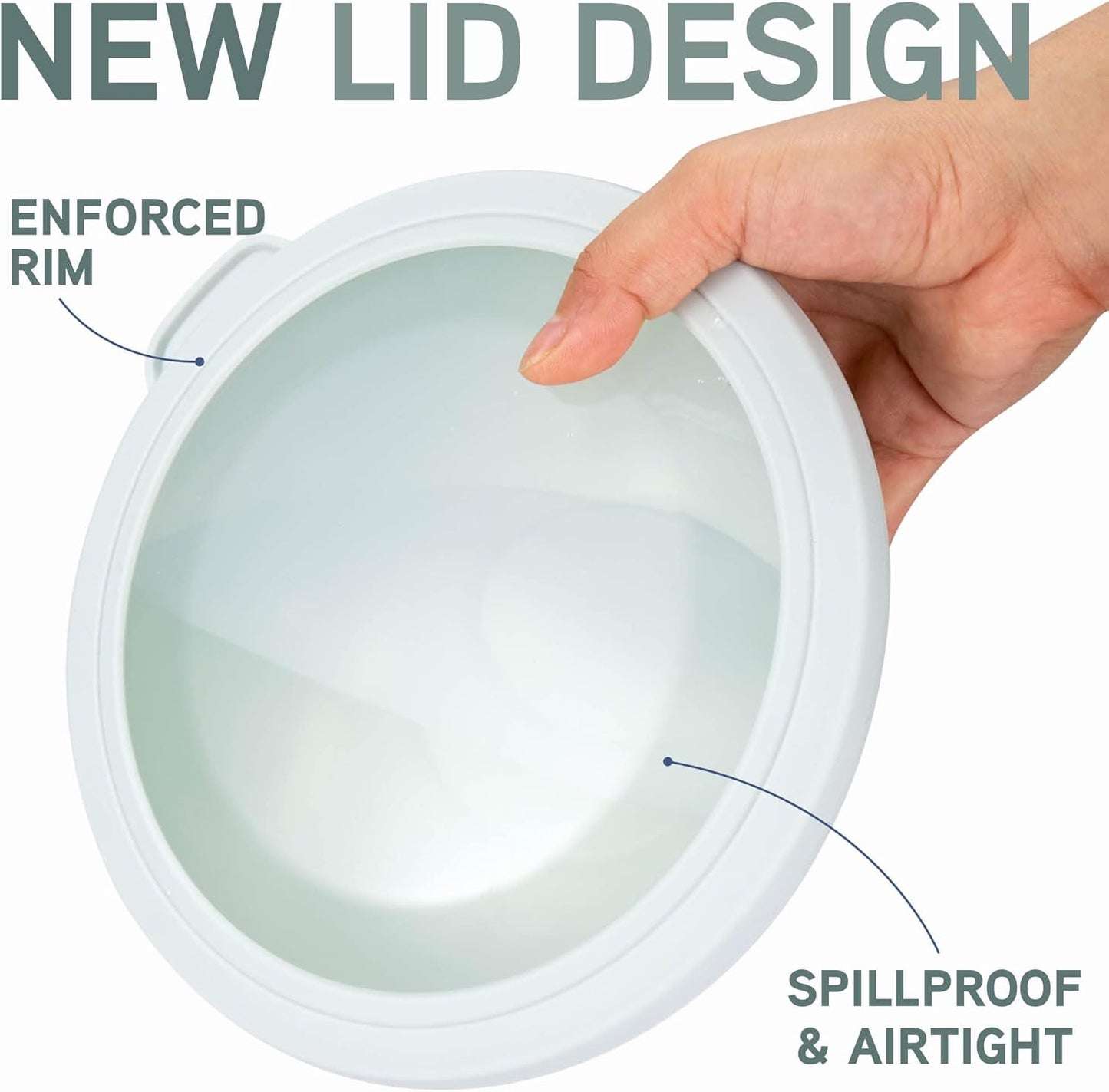 COOK WITH COLOR Mixing Bowls with TPR Lids - 12 Piece Plastic Nesting Bowls Set Includes 6 Prep Bowls and 6 Lids, Microwave Safe Mixing Bowl Set (Green)