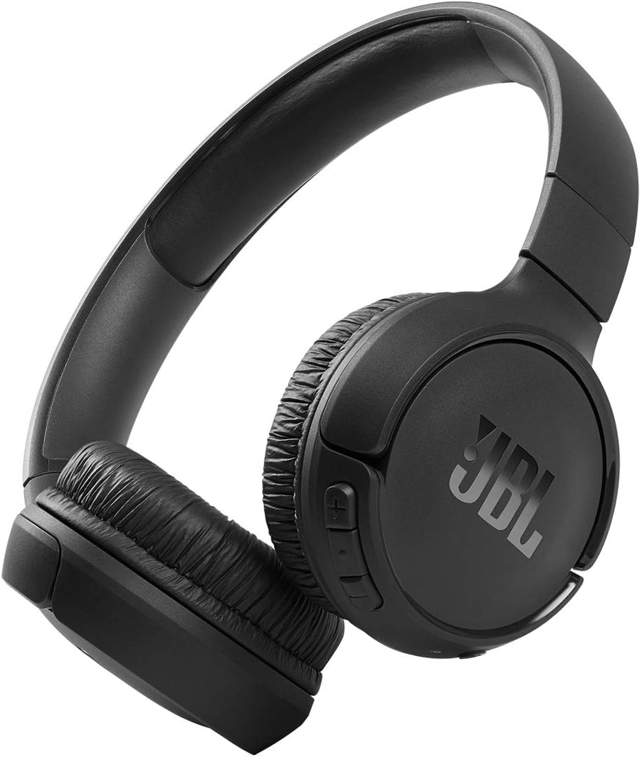 JBL Tune 520BT - Wireless On-Ear Headphones, Up to 57H Battery Life and Speed Charge, Lightweight, Comfortable and Foldable Design, Hands-Free Calls with Voice Aware (Blue)
