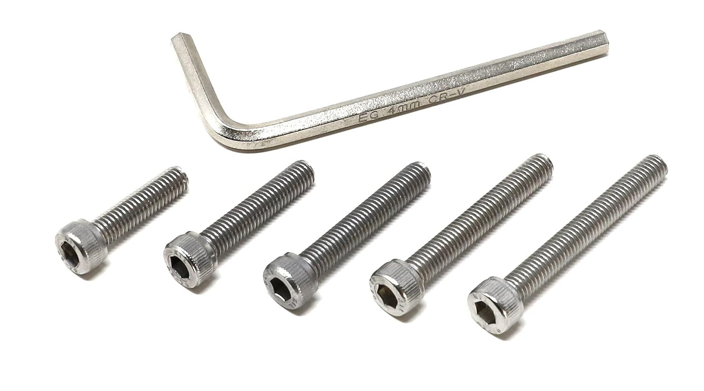 iexcell 25 Pcs M6 x 20mm Thread Pitch 1 mm Stainless Steel 304 Hex Socket Head Cap Screws Bolts Kit