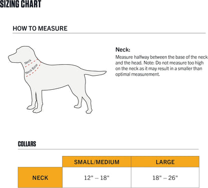 Carhartt Dog Collar, M-L, Brown, Reflective Stitching