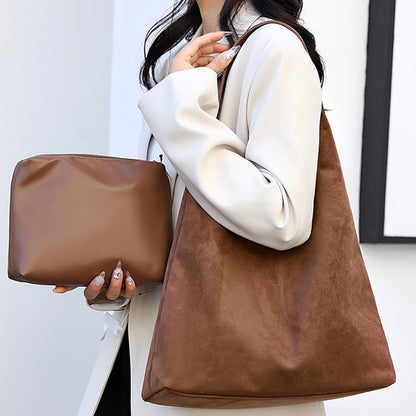 Purilite Select Leather Tote Bag for Women | Retro Hobo Bag | Slouchy Shoulder Bag | Office Handbag | Travel & Work Purse