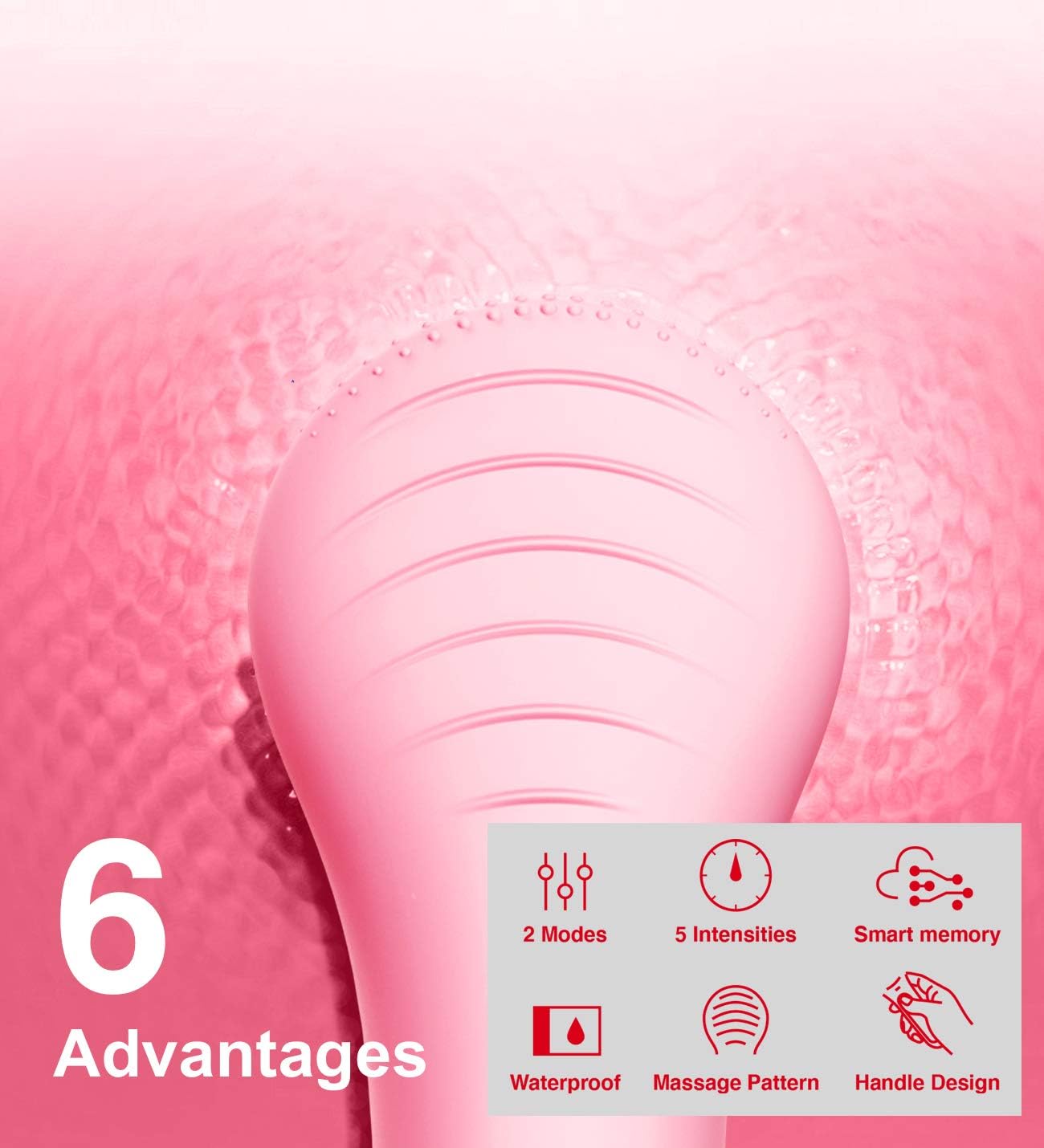 Några Coola Facial Cleansing Brush, Waterproof Electric Face Cleansing Brush Device for Deep Cleaning|Gentle Exfoliating|Massaging,Rechargeable Silicone Skin Wash Machine with Magnet Charger
