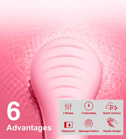 Några Coola Facial Cleansing Brush, Waterproof Electric Face Cleansing Brush Device for Deep Cleaning|Gentle Exfoliating|Massaging,Rechargeable Silicone Skin Wash Machine with Magnet Charger