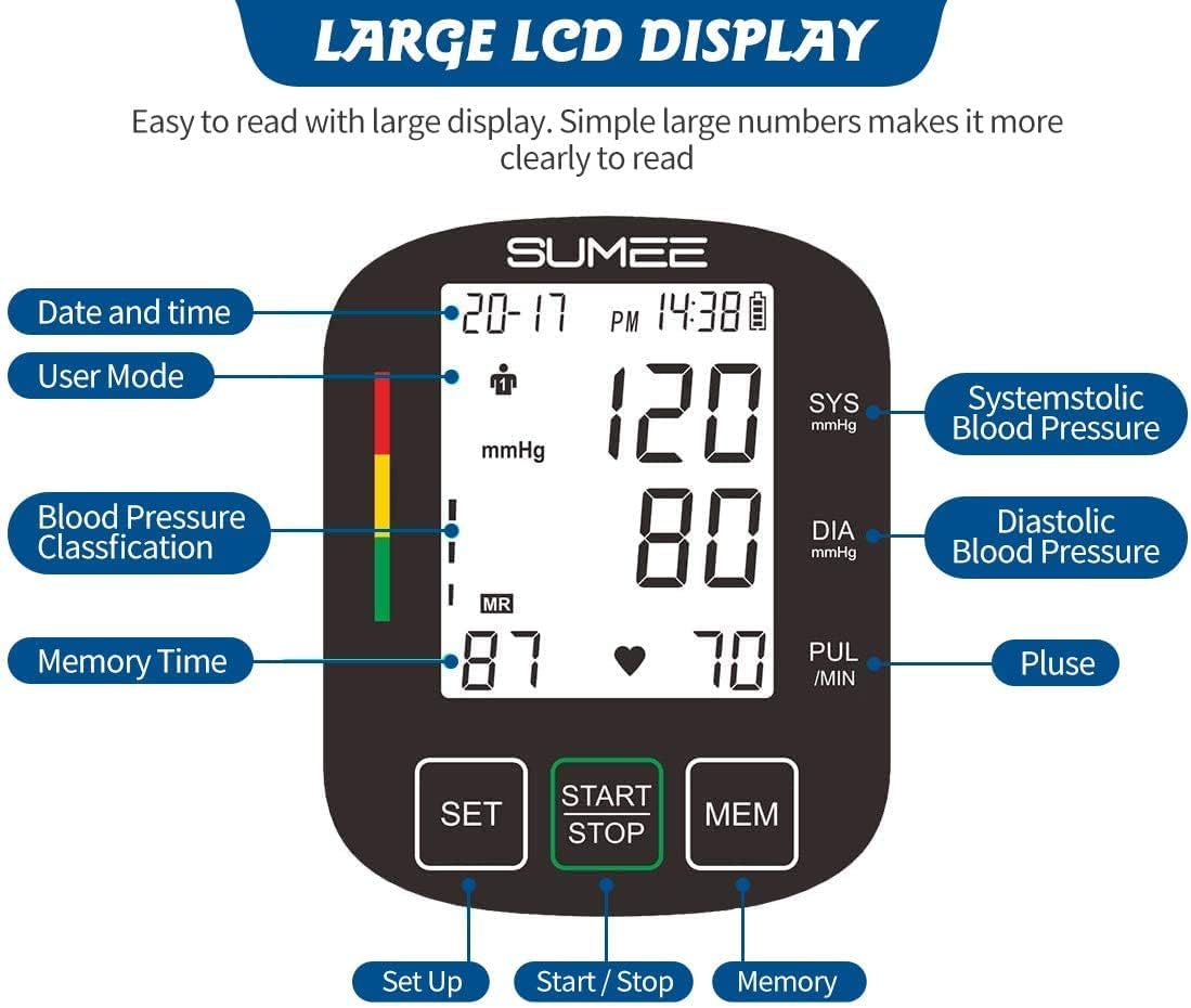 Wrist Blood Pressure Monitor for home use,Accurate Automatic Digital BP Machine, 198 Readings Memory Function and Large LCD Display,Include Carrying Case and 2AAA Batteries-Black