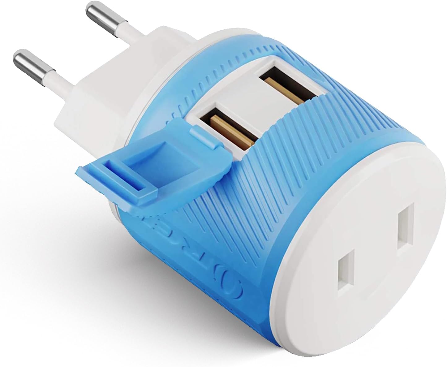 OREI South Africa, Botswana, Namibia Travel Plug Adapter with Dual USB - USA Input - Type M (U2U-10L), Will work with Cell Phones, Camera, Laptop, Tablets, iPad, iPhone