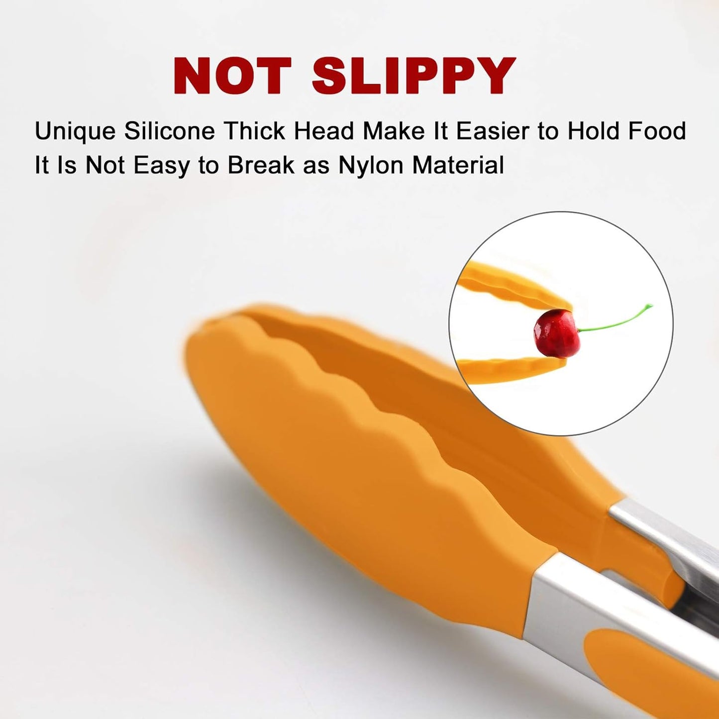 Purilite Select Silicone &amp; Stainless Steel Kitchen Tongs