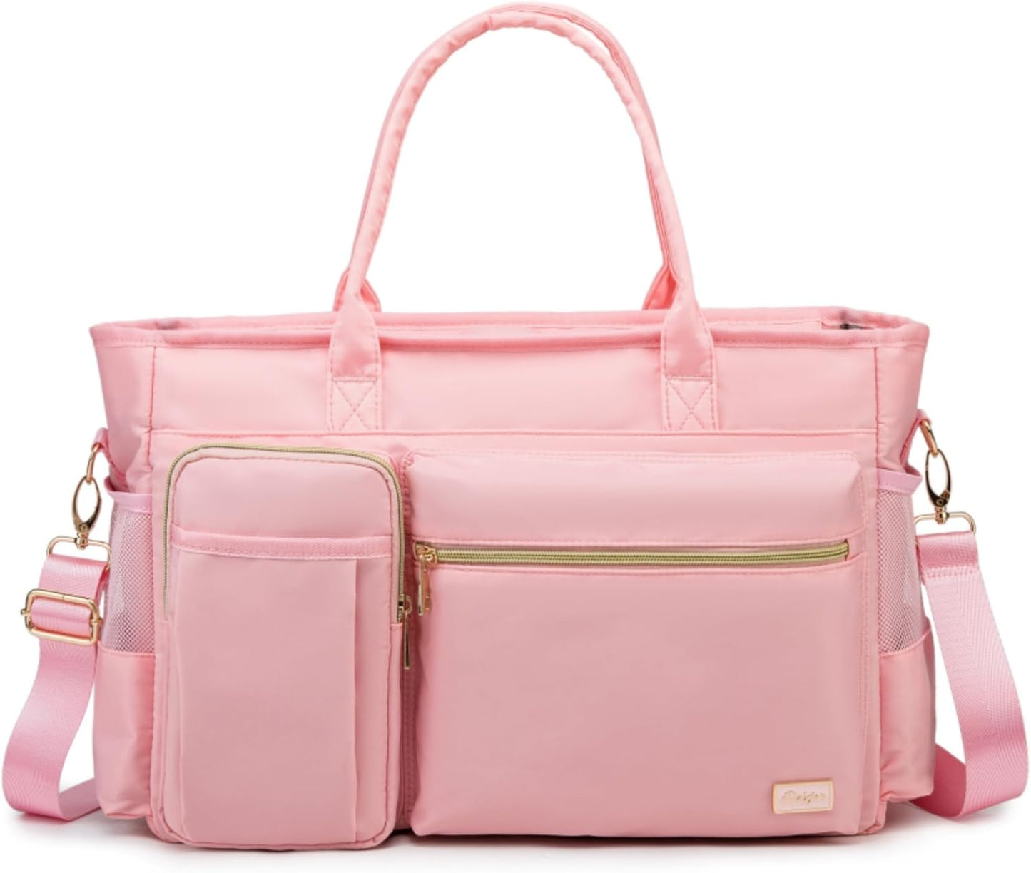 Laptop Tote Bag, Middle Size Computer Messenger Teacher Bag with 15.6'' Padded Laptop Sleeve - PuriLite