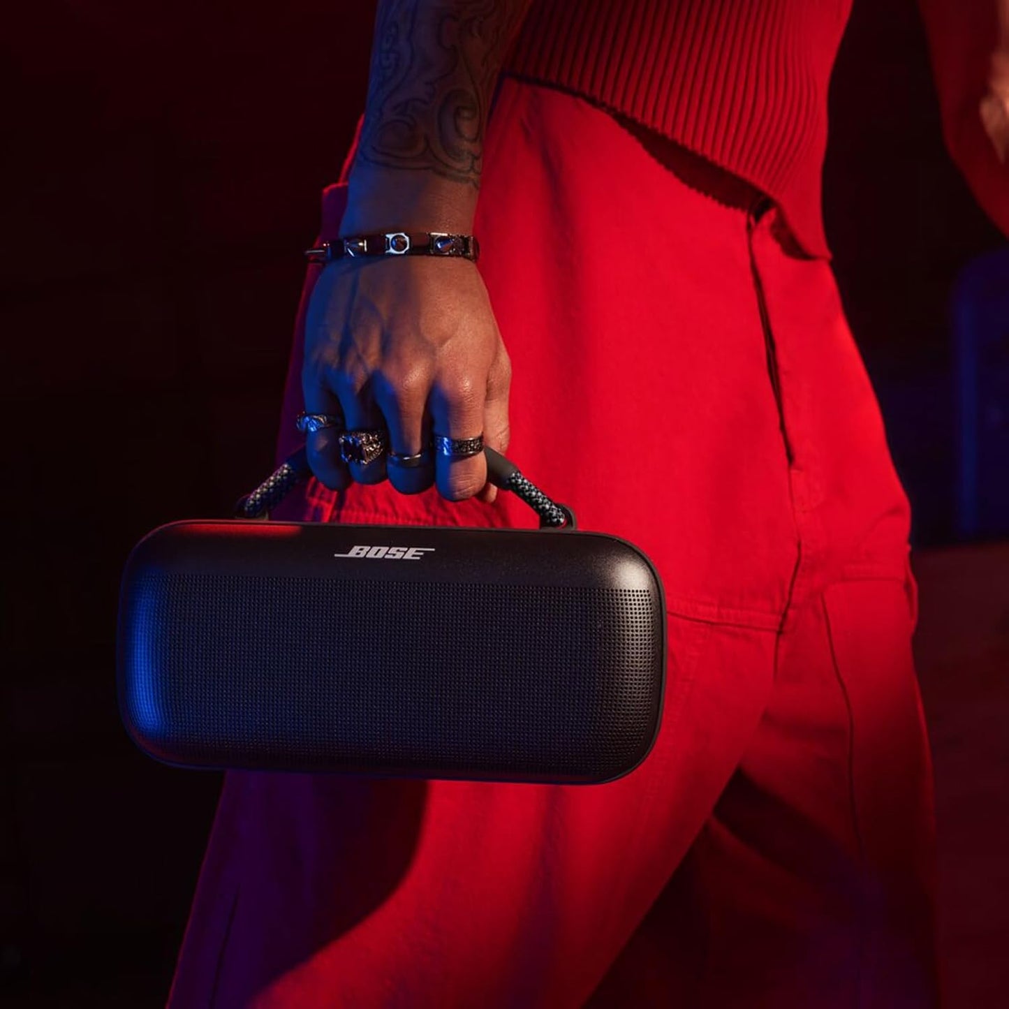 Bose SoundLink Max Portable Speaker, Large Waterproof Bluetooth Speaker, Up to 20 Hours of Battery Life, USB-C, Built-in 3.5mm AUX Input, Black